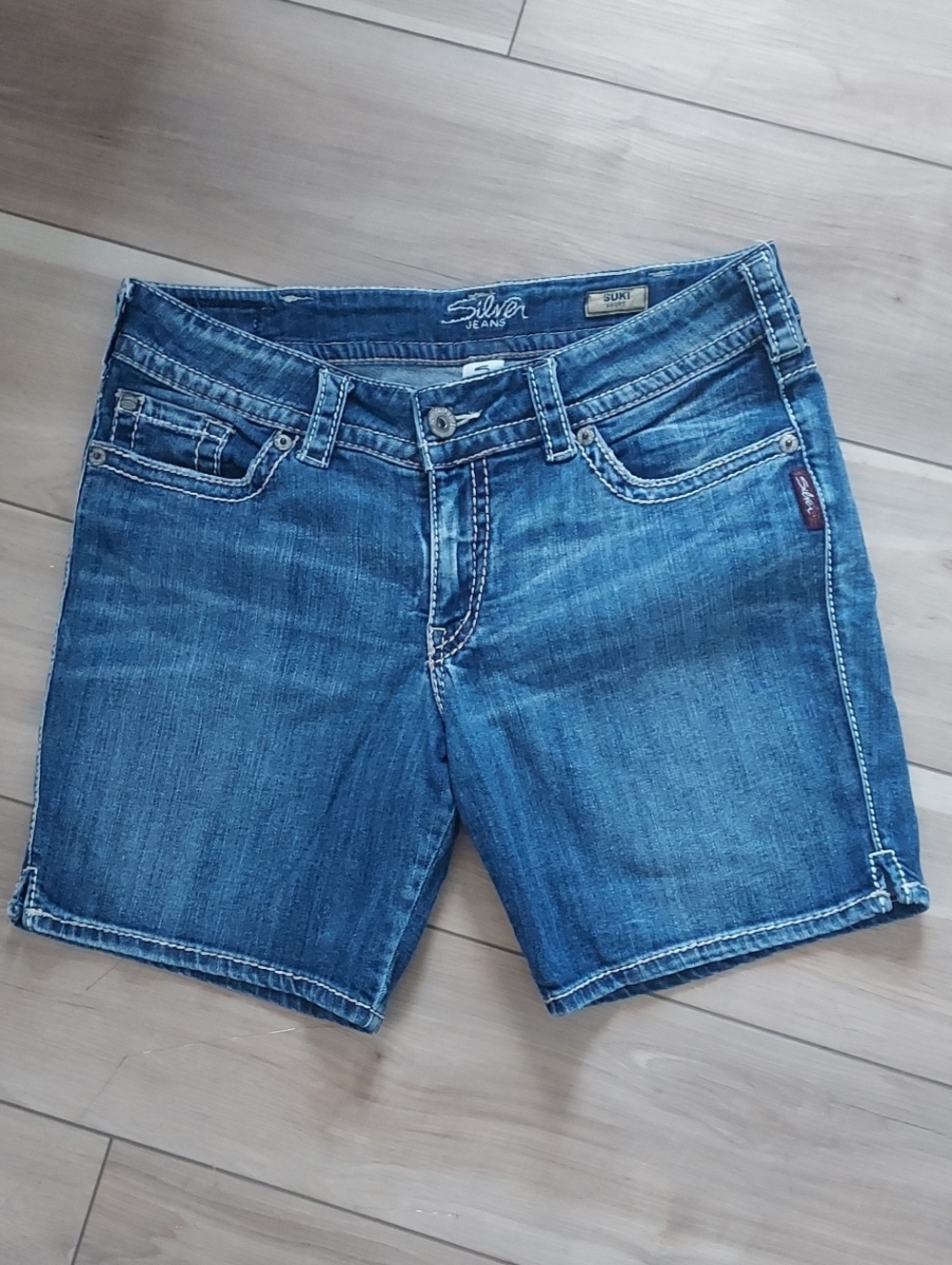 Silver Suki Medium Blue Jean Shorts